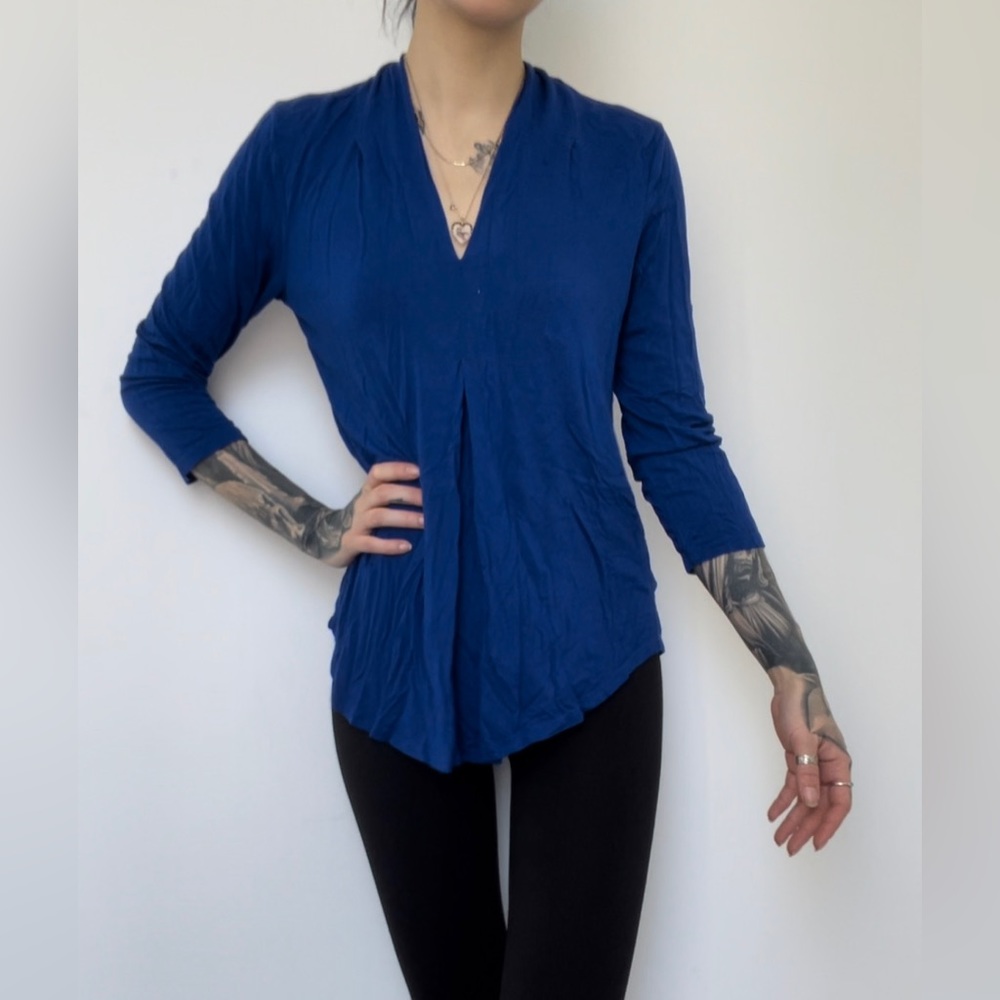 chemise bleu super confortable taille small